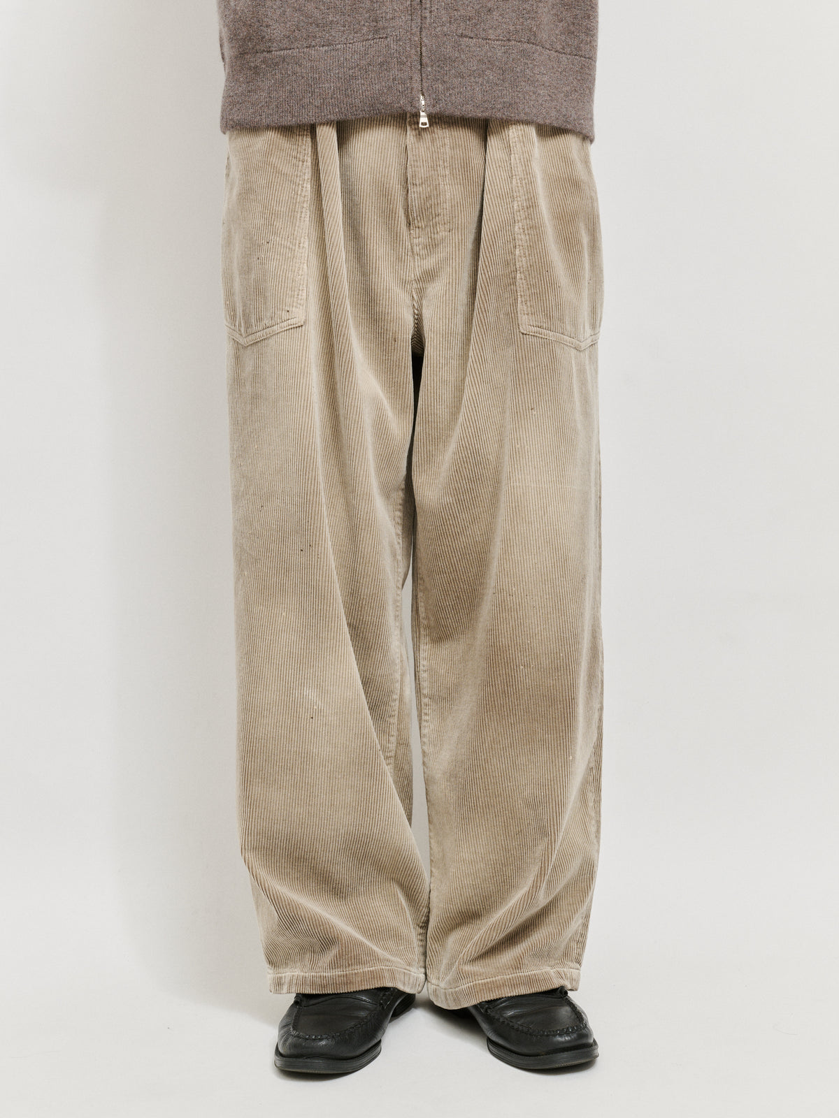 ANCELLM　AGING CORDUROY BAKER PANTS