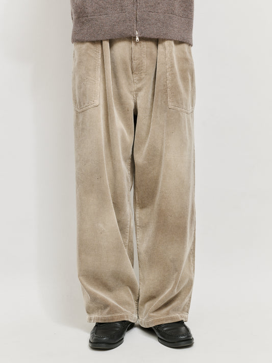 ANCELLM　AGING CORDUROY BAKER PANTS