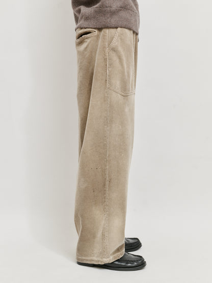 ANCELLM　AGING CORDUROY BAKER PANTS