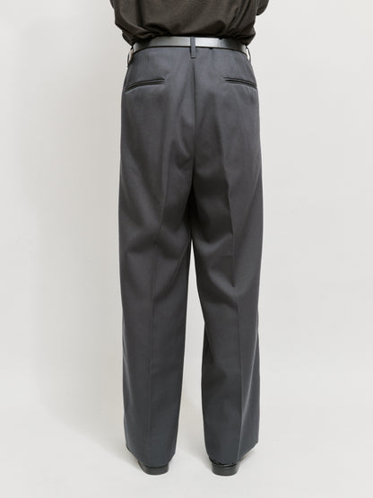 ANTHEM A　WOOL GABARDINE BELTLESS TROUSERS