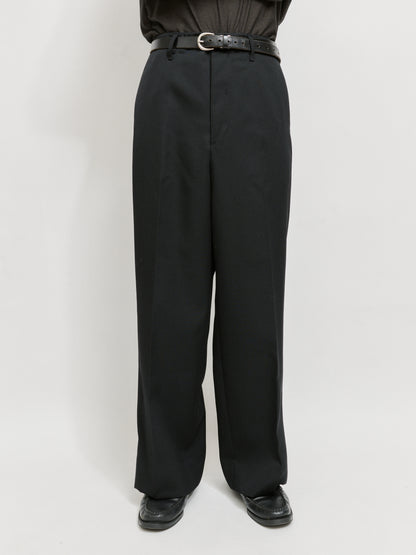 ANTHEM A　WOOL GABARDINE BELTLESS TROUSERS