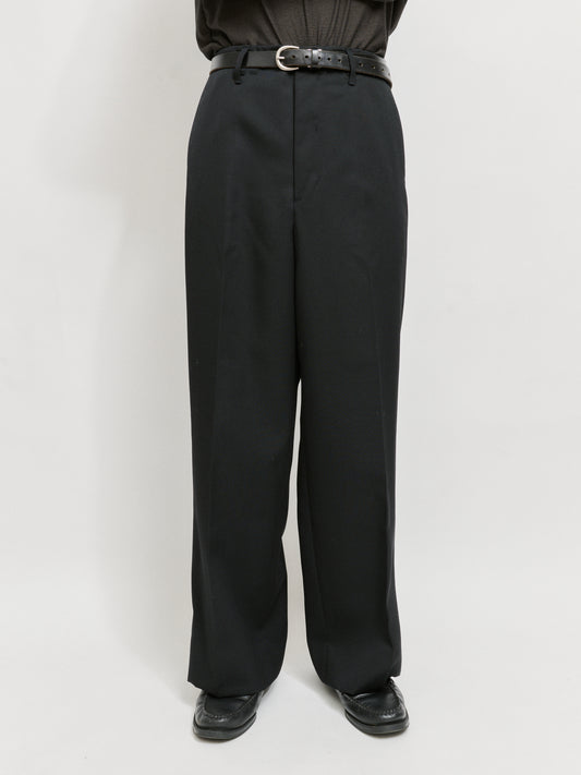 ANTHEM A　WOOL GABARDINE BELTLESS TROUSERS