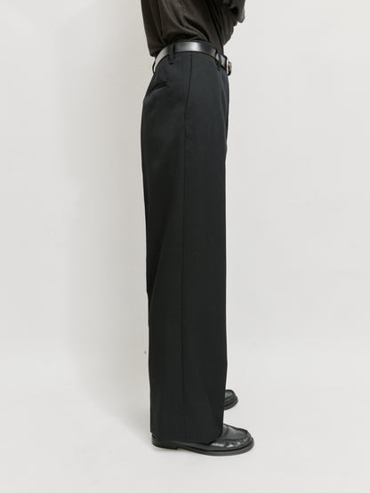 ANTHEM A　WOOL GABARDINE BELTLESS TROUSERS