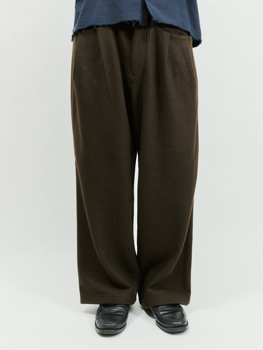ANCELLM　WOOL CUT WIDE TUCK SLACKS