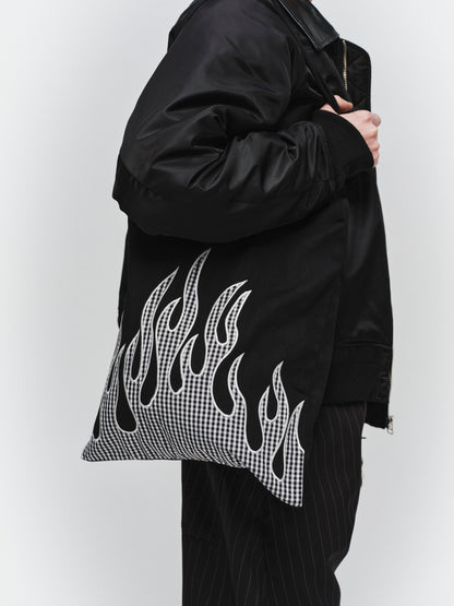 JIEDA　FLAME PATTERN TOTE BAG
