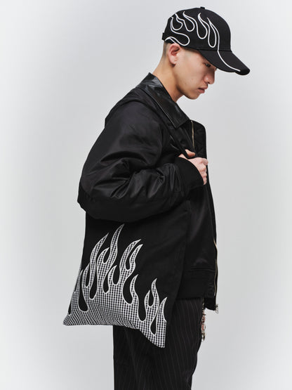 JIEDA　FLAME PATTERN TOTE BAG