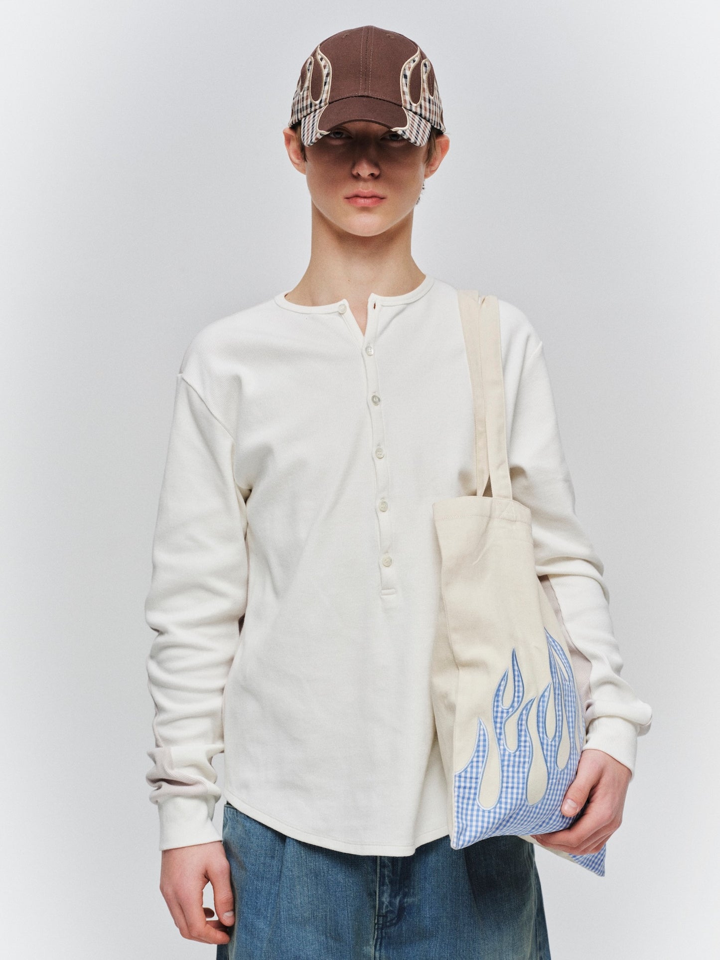 JIEDA　FLAME PATTERN TOTE BAG
