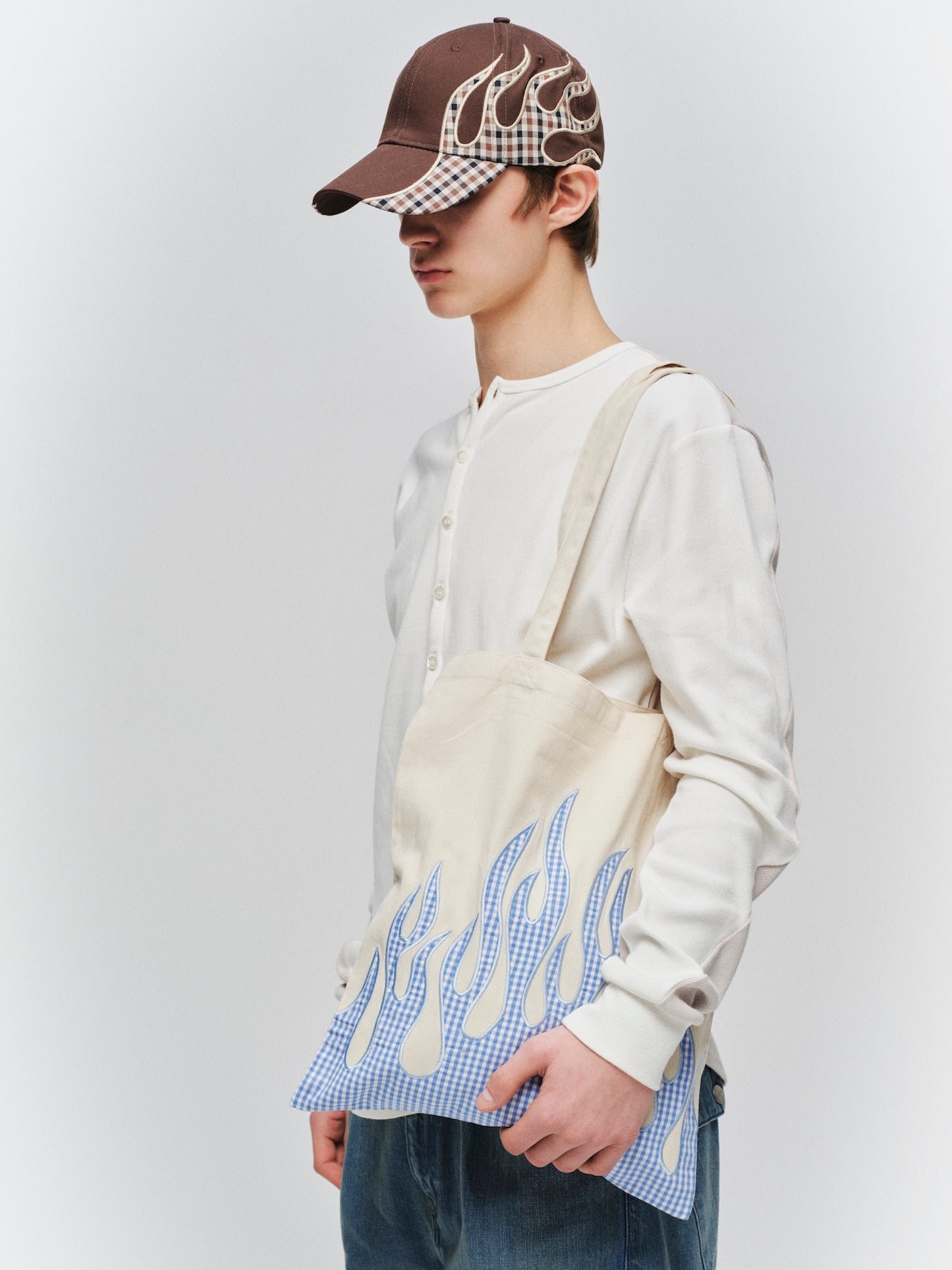 JIEDA　FLAME PATTERN TOTE BAG