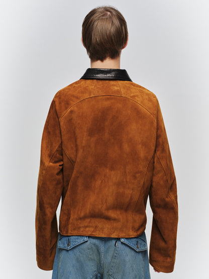 JIEDA　NUBUCK DRAPING LEATHER JACKET