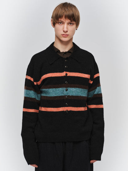 JIEDA　STRIPED KNIT POLO