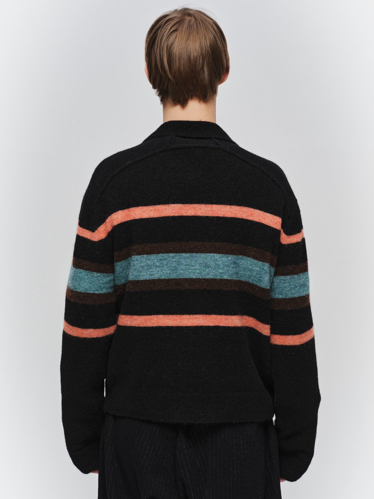 JIEDA　STRIPED KNIT POLO