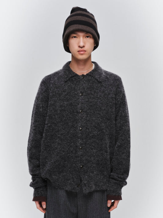 JIEDA　LAYERED MOHAIR KNIT SHIRT