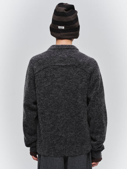 JIEDA　LAYERED MOHAIR KNIT SHIRT