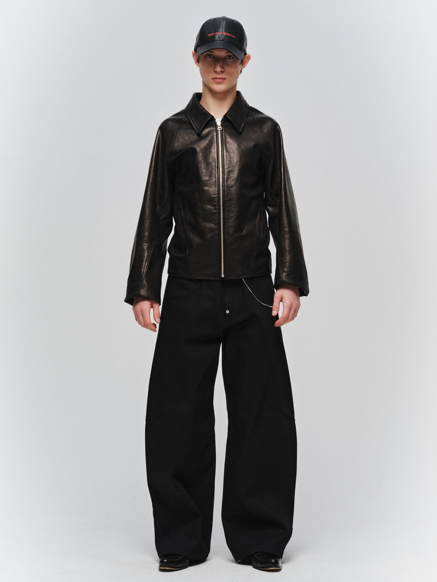 JIEDA DRAPING LEATHER JACKET – KIKUNOBU