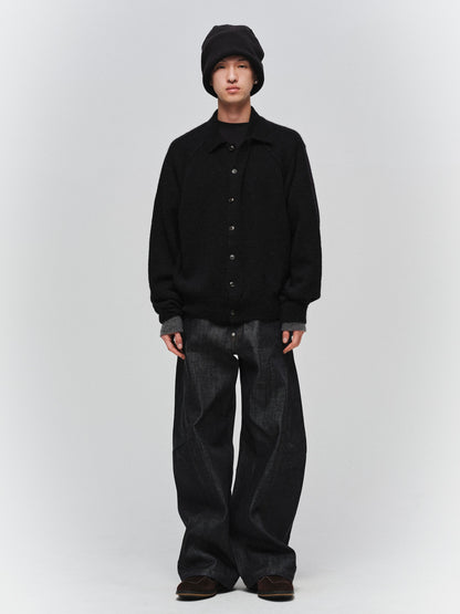 JIEDA　LAYERED MOHAIR KNIT SHIRT