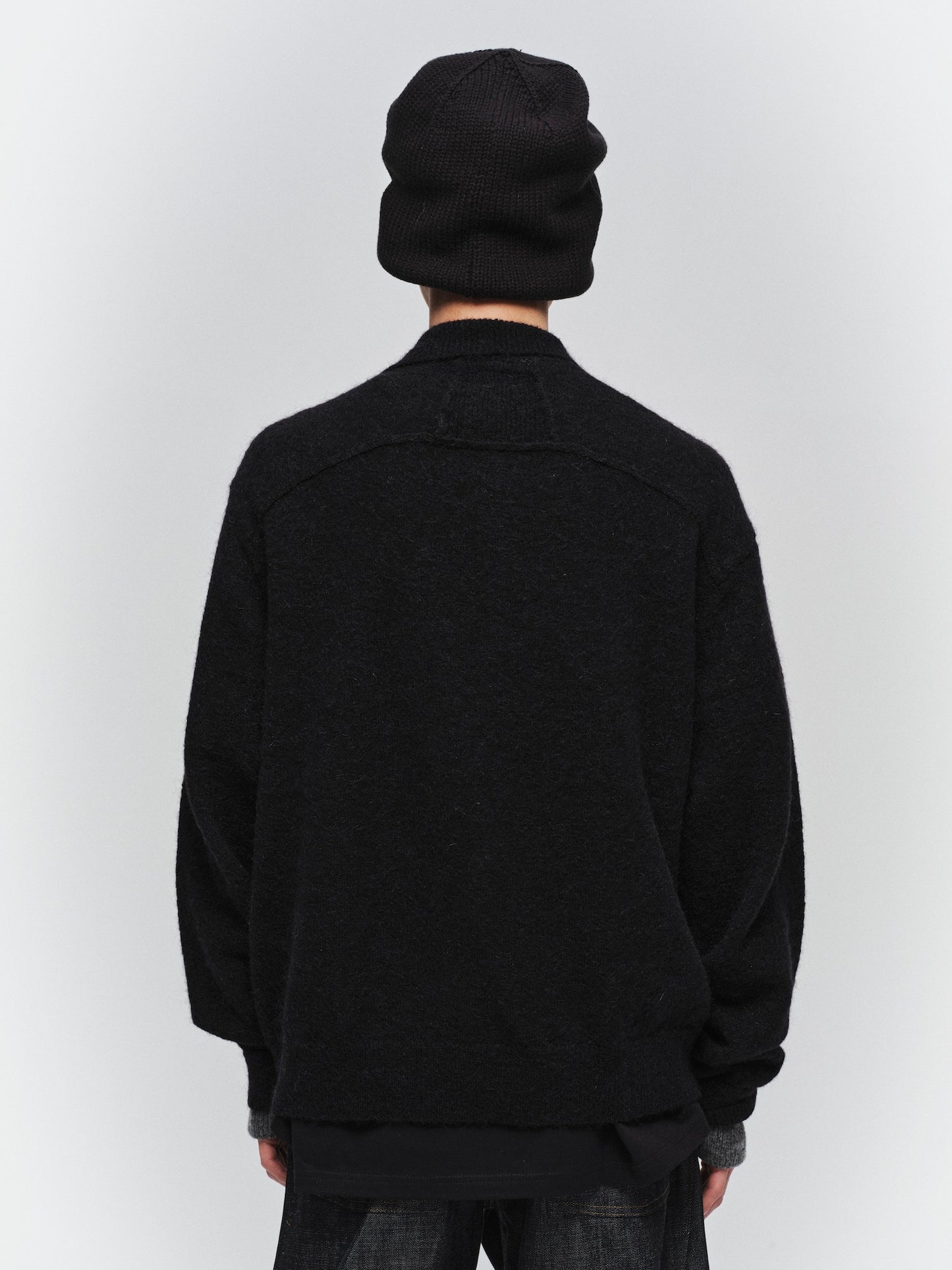 JIEDA　LAYERED MOHAIR KNIT SHIRT