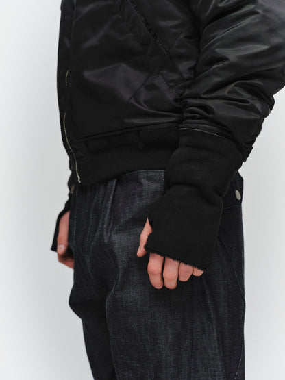 JIEDA　MOUTON FINGERLESS GLOVES