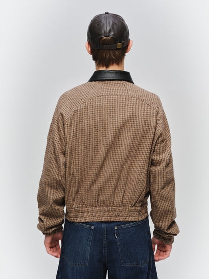 JIEDA　LEATHER COLLAR SHORT JACKET