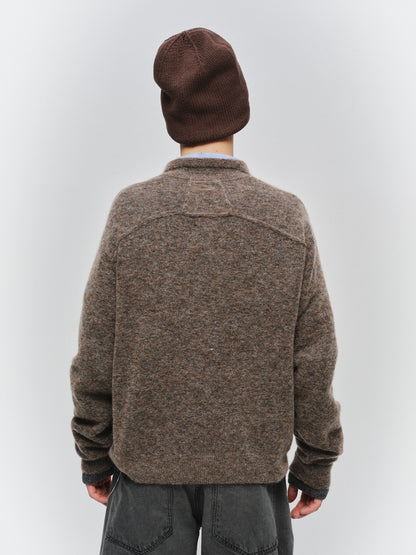 JIEDA　LAYERED MOHAIR KNIT SHIRT