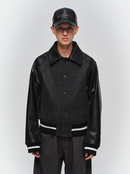 JIEDA　DRAPING VARSITY JACKET