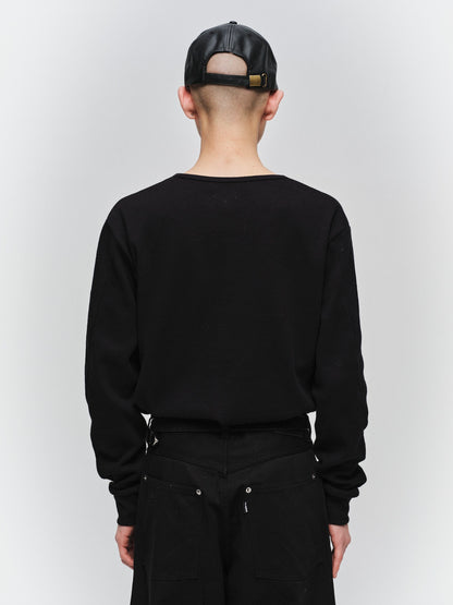 JIEDA　WAFFLE HENRY NECK L/S