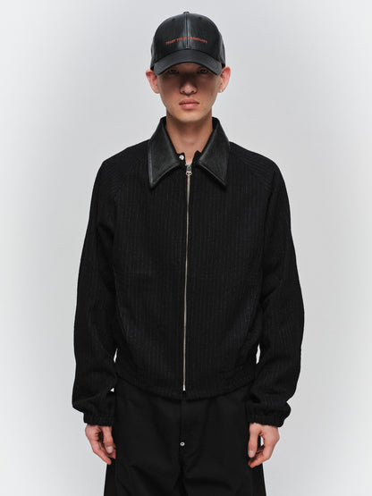 JIEDA　LEATHER COLLAR SHORT JACKET
