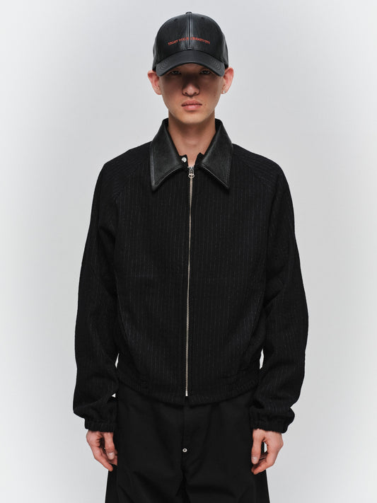 JIEDA　LEATHER COLLAR SHORT JACKET
