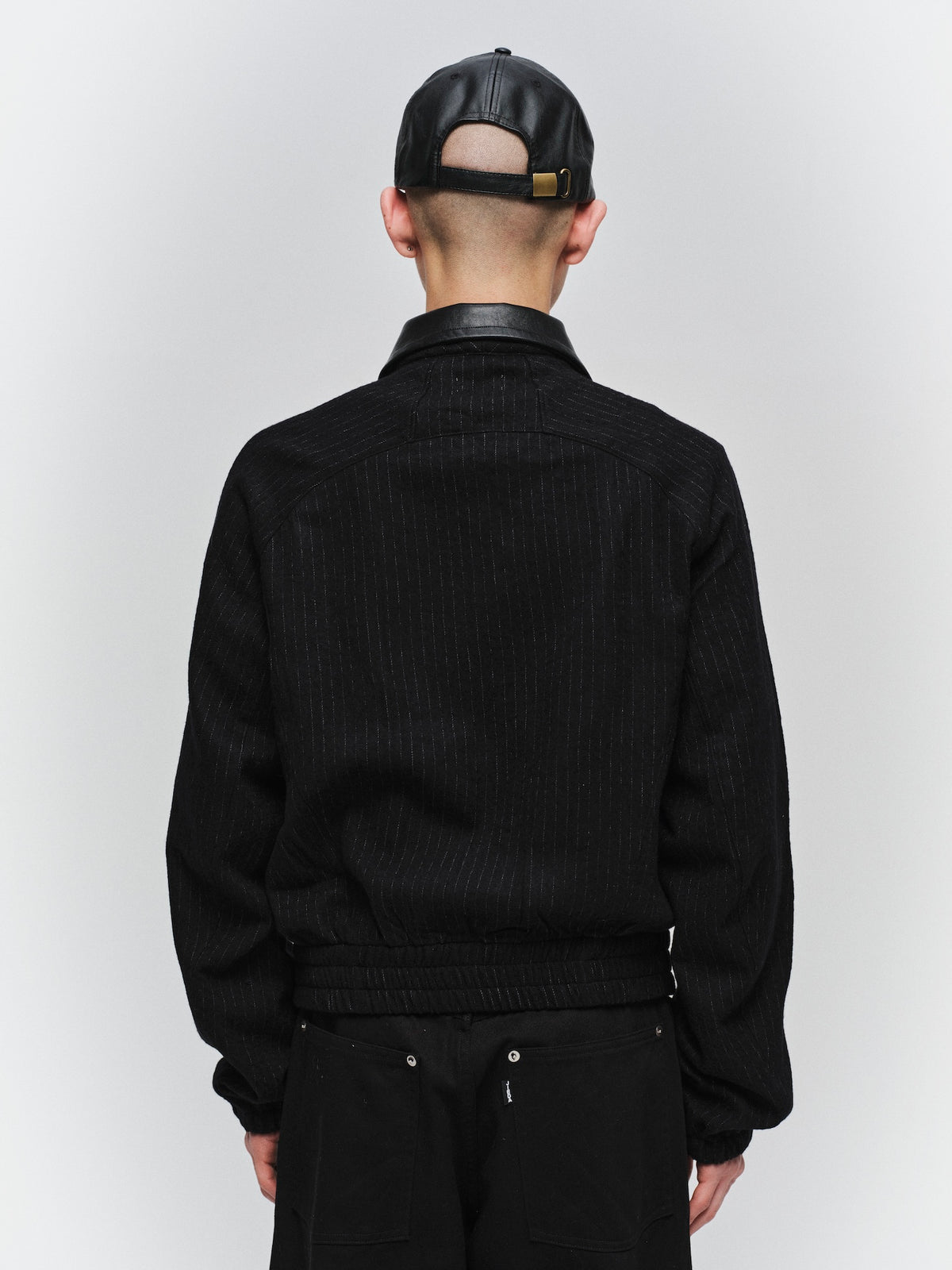 JIEDA　LEATHER COLLAR SHORT JACKET