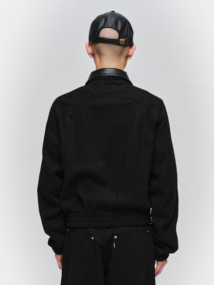 JIEDA　LEATHER COLLAR SHORT JACKET