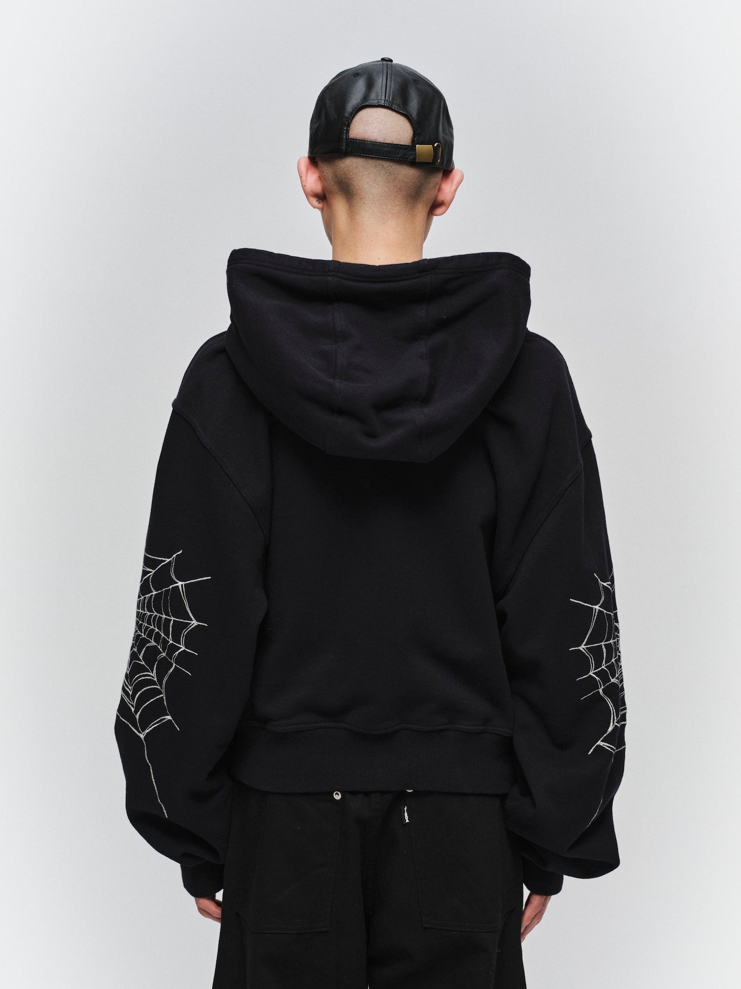 JIEDA　SPYDER-EMBROIDERED SLEEVE HOODIE