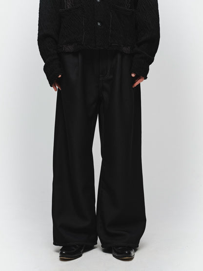 JIEDA　WIDE ONE TUCK STRAIGHT PANTS