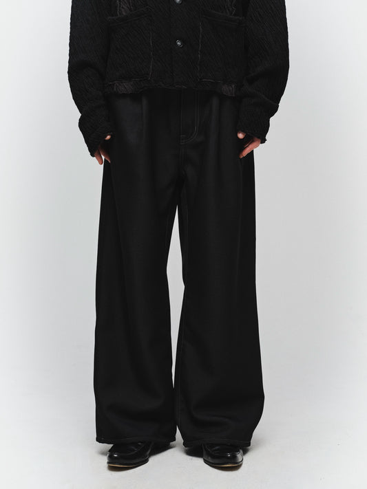 JIEDA　WIDE ONE TUCK STRAIGHT PANTS