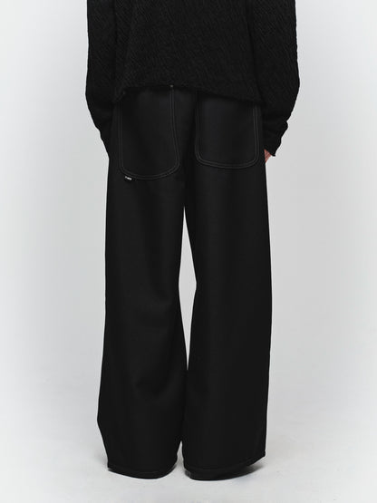 JIEDA　WIDE ONE TUCK STRAIGHT PANTS