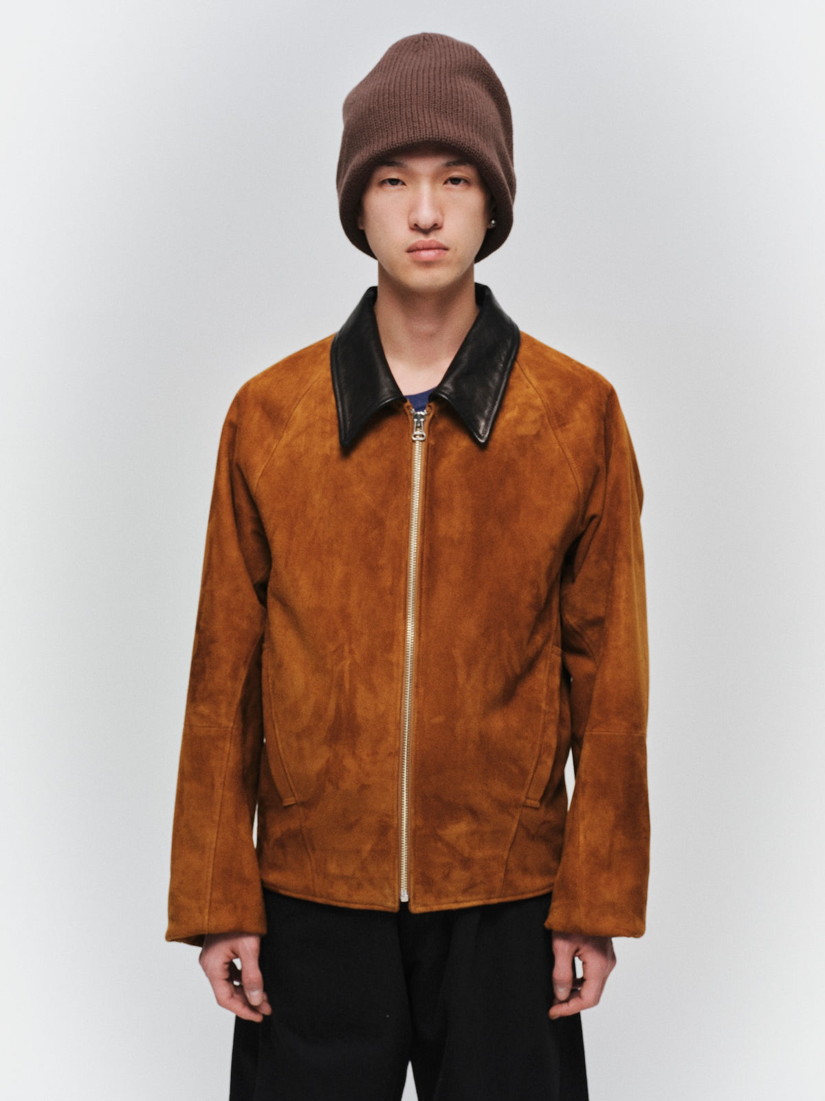 JIEDA　NUBUCK DRAPING LEATHER JACKET