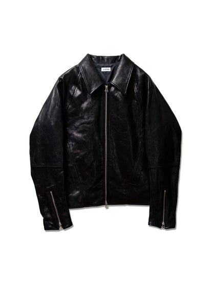 JIEDA　DRAPING LEATHER JACKET