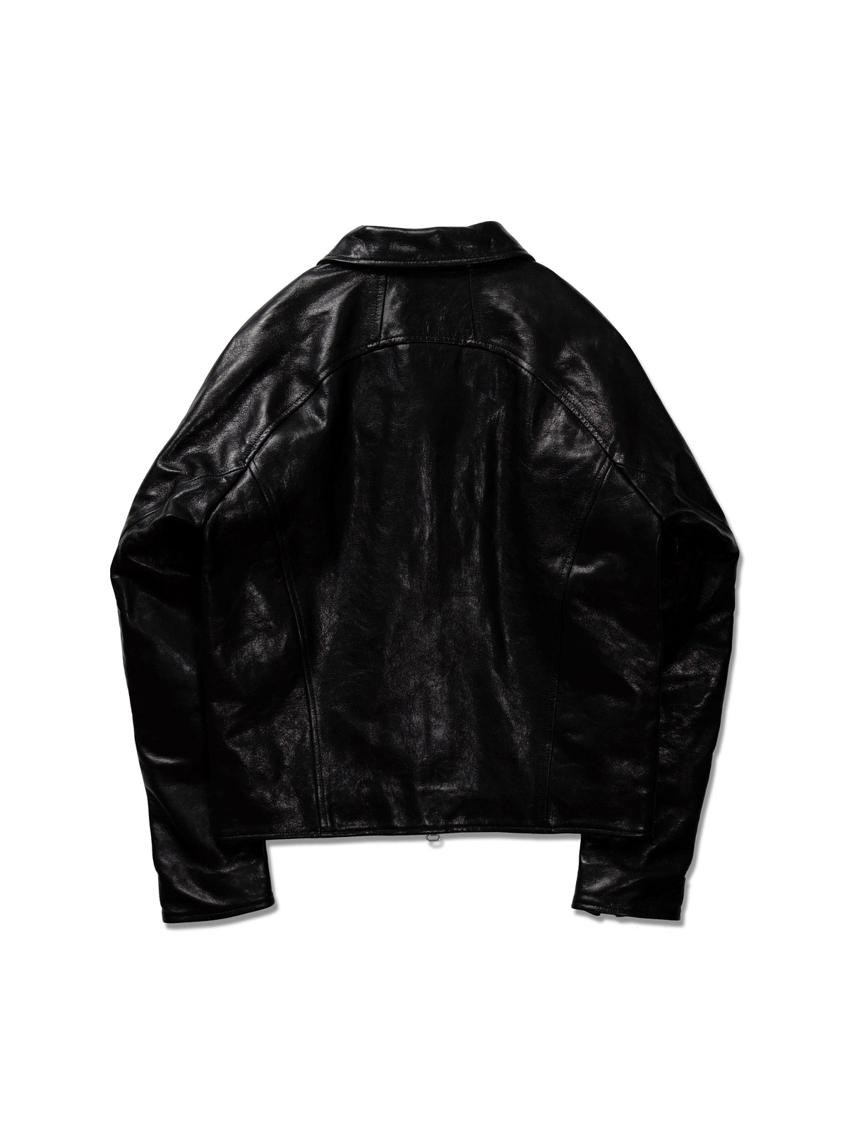 JIEDA　DRAPING LEATHER JACKET