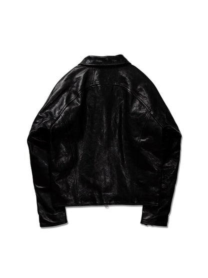 JIEDA　DRAPING LEATHER JACKET