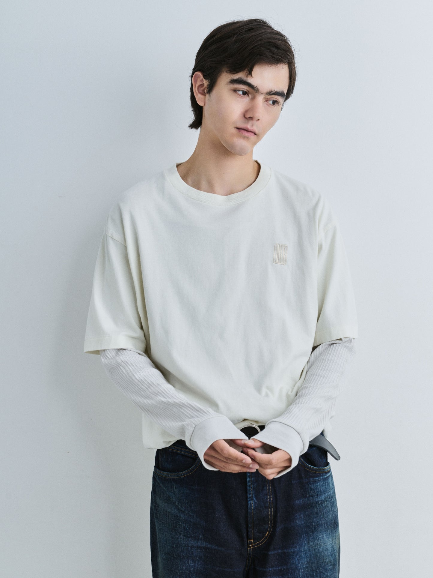 JIEDA　JIEDA EMBROIDERY FADE TEE