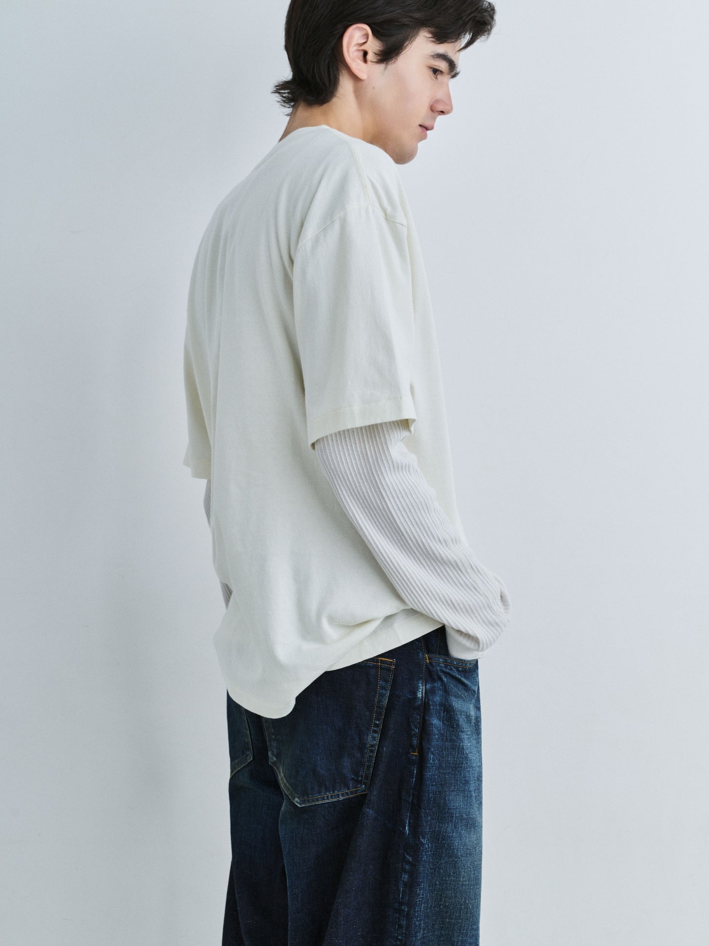 JIEDA　JIEDA EMBROIDERY FADE TEE