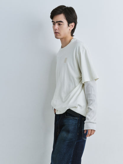 JIEDA　JIEDA EMBROIDERY FADE TEE