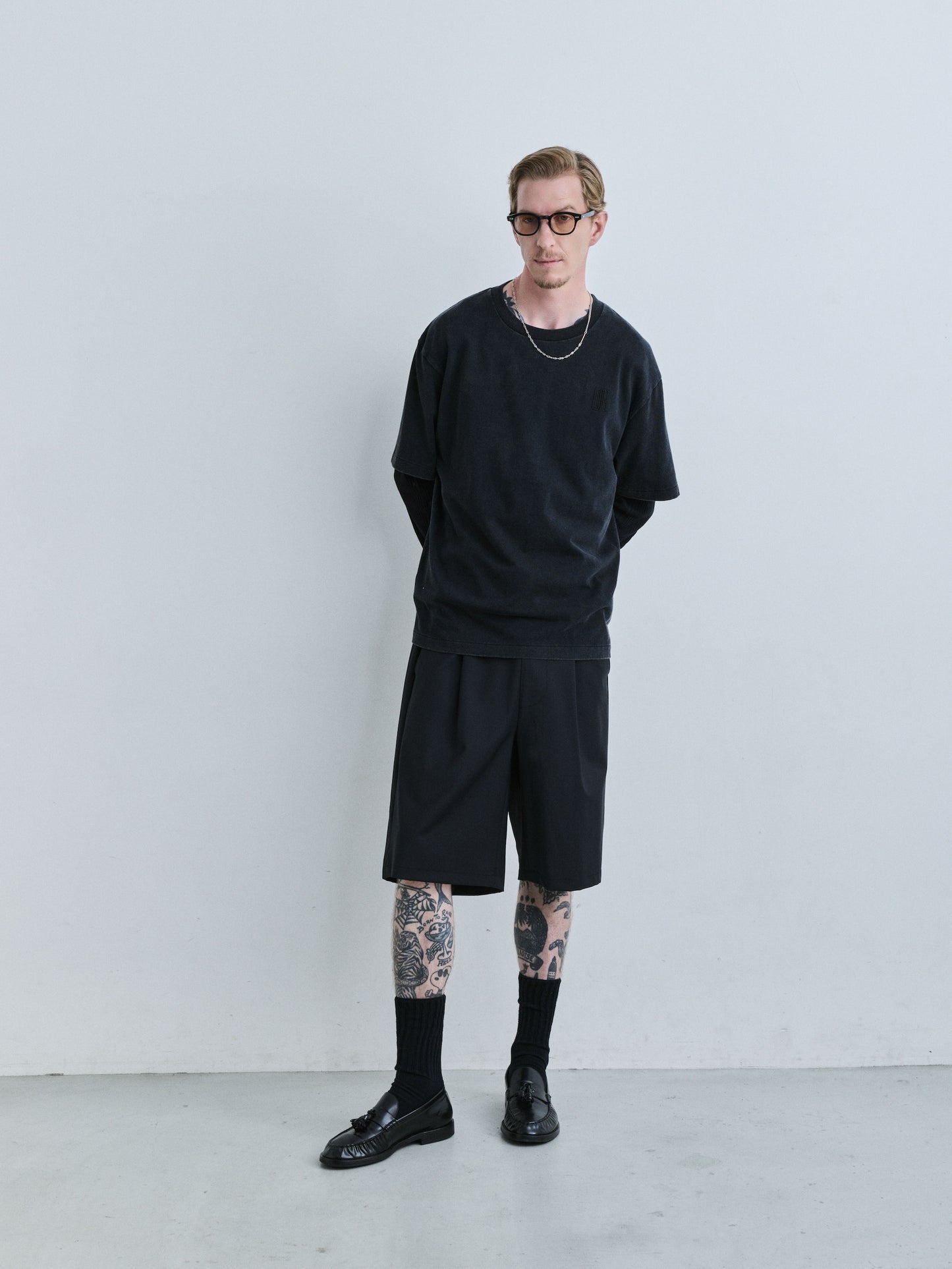 JIEDA　JIEDA EMBROIDERY FADE TEE