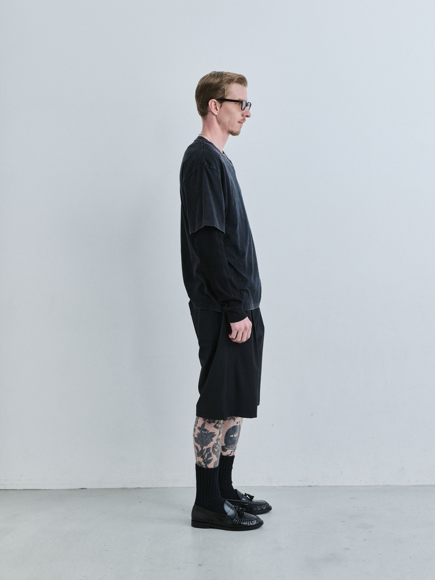 JIEDA　JIEDA EMBROIDERY FADE TEE