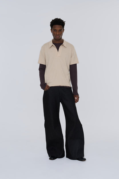 VOTIS　Knee Tuck Flare Denim