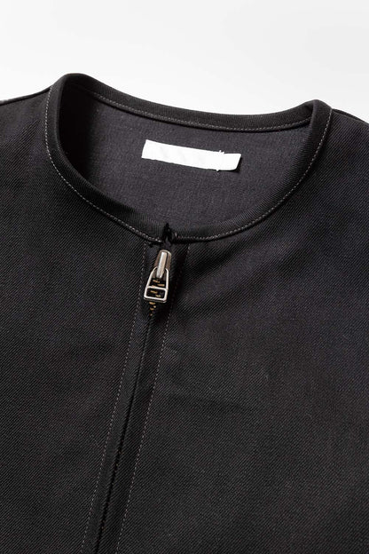 DOUBLE SEAMS RIDERS JACKET BLK RIGID