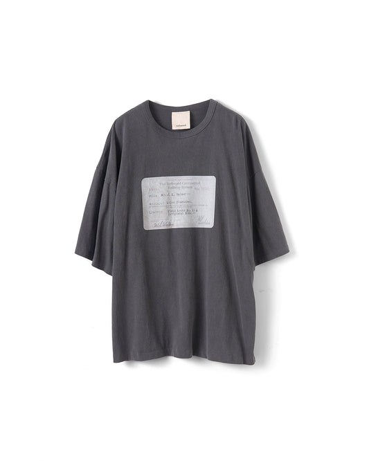 refomed　RAILWAY TICKET TEE