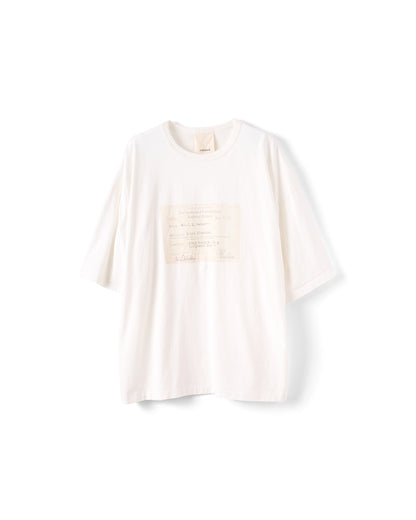 refomed　RAILWAY TICKET TEE
