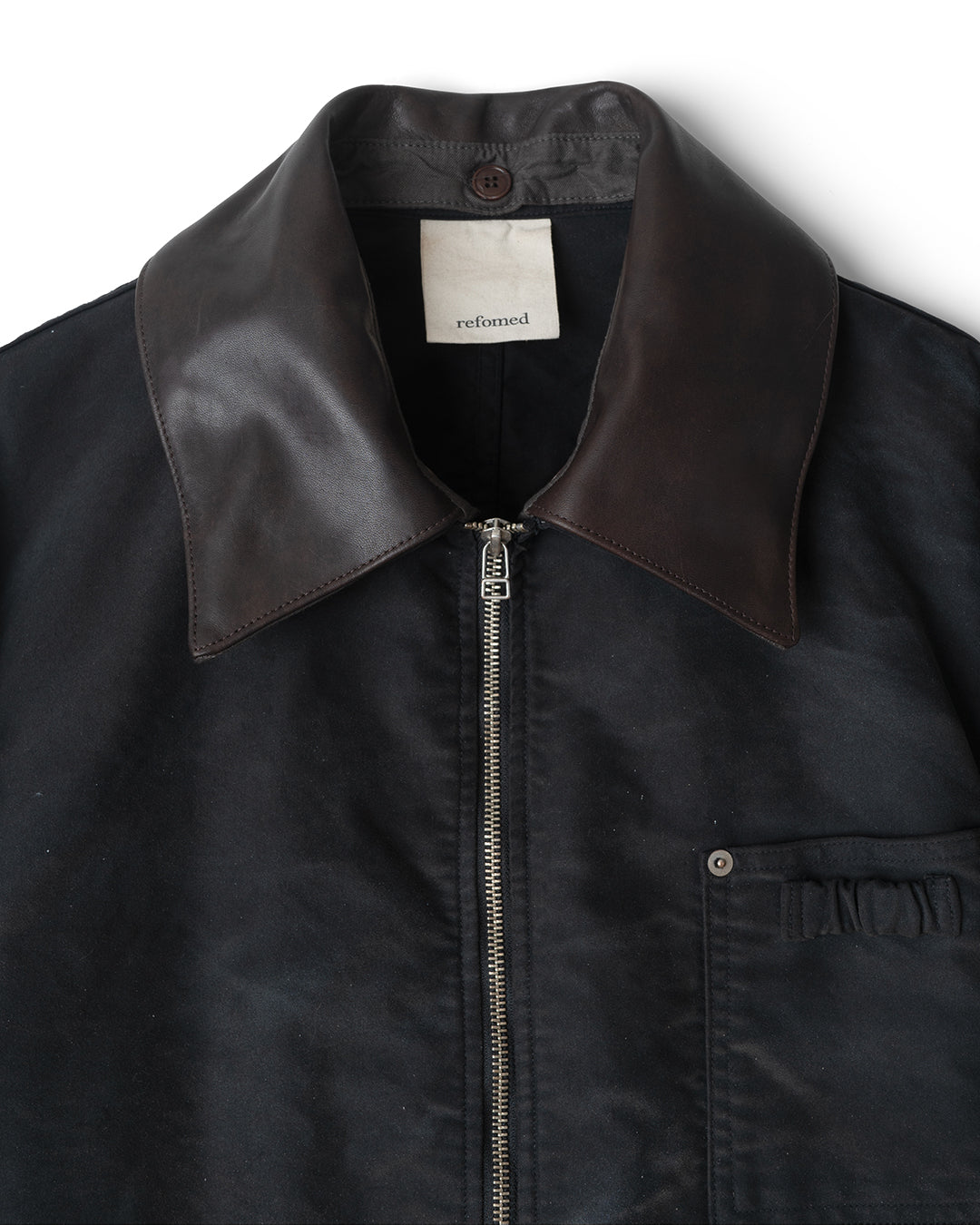 Suede-effect jacket with pockets - Men | MANGO OUTLET USA