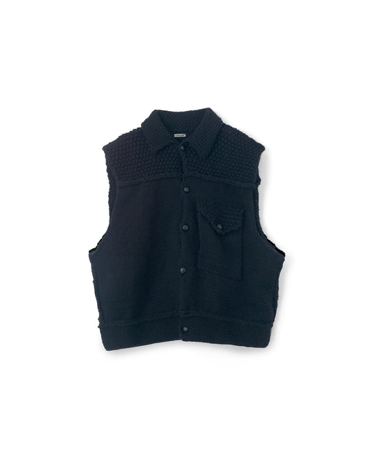refomed　 GRANNY KNIT VEST