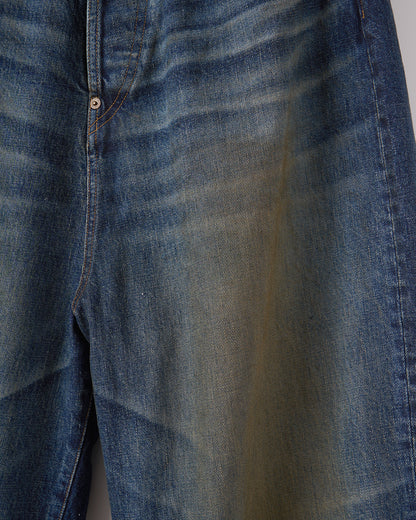 refomed　FRESH MAN DENIM WIDE PANTS "USED"
