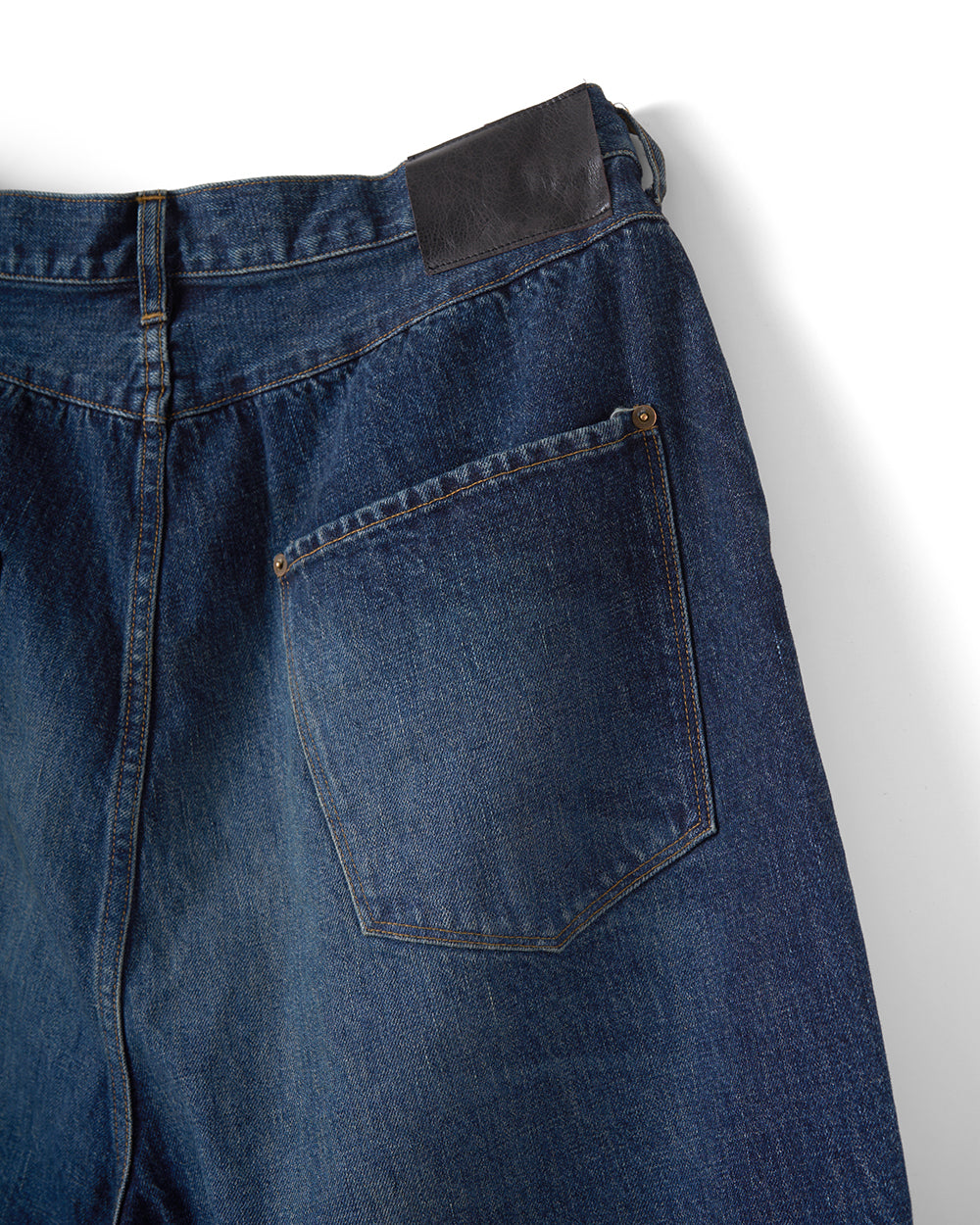 refomed　FRESH MAN DENIM WIDE PANTS "USED"